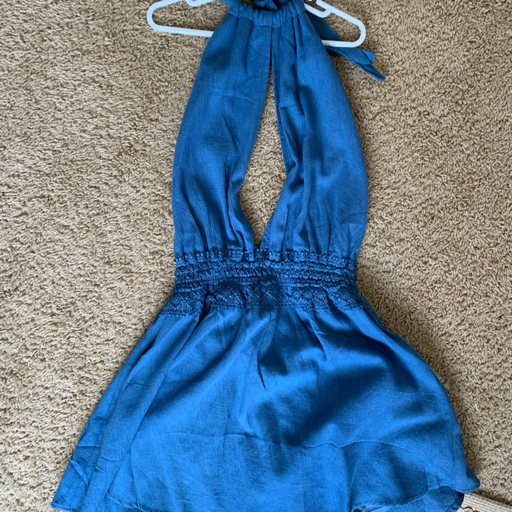 NEW halter top backless romper